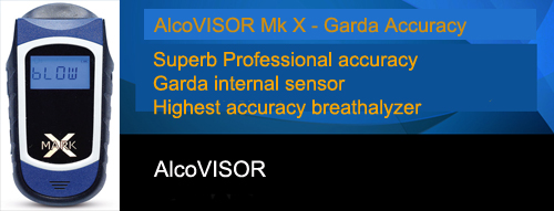 AlcoVisor Mk X Breathalyzer - Garda Accuracy